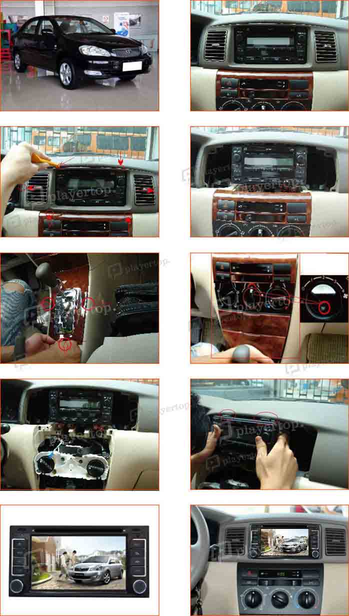 installer autoradio toyota camry 2006 2010